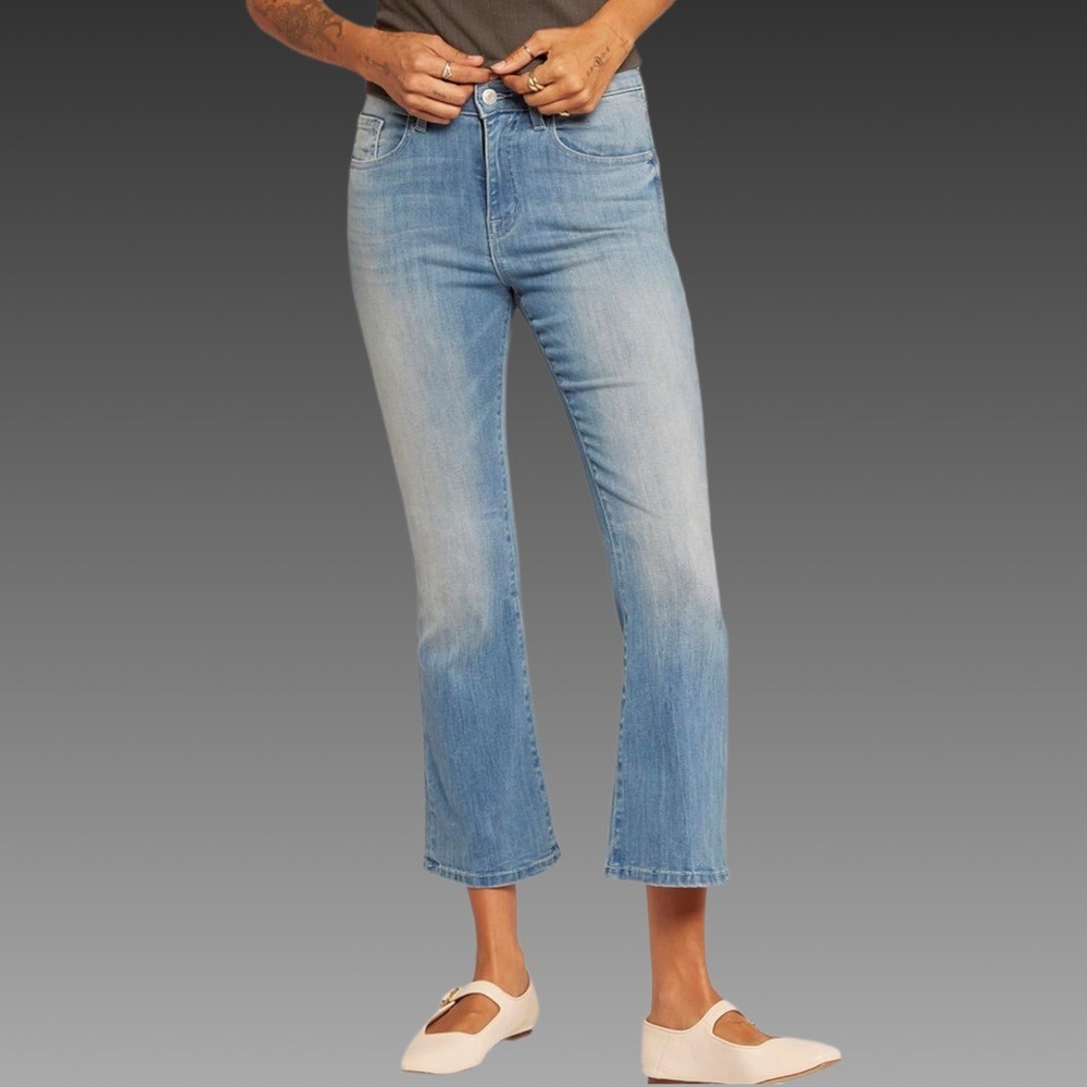 NWT Current/Elliott Boulevard Crop Bootcut Jeans Venice Wash Size‎ 28